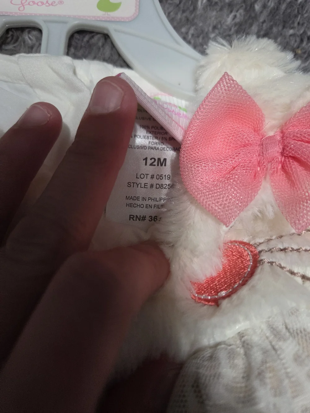 Girls Cream & Leopard Print Matching Set with Pink Bow Accents
